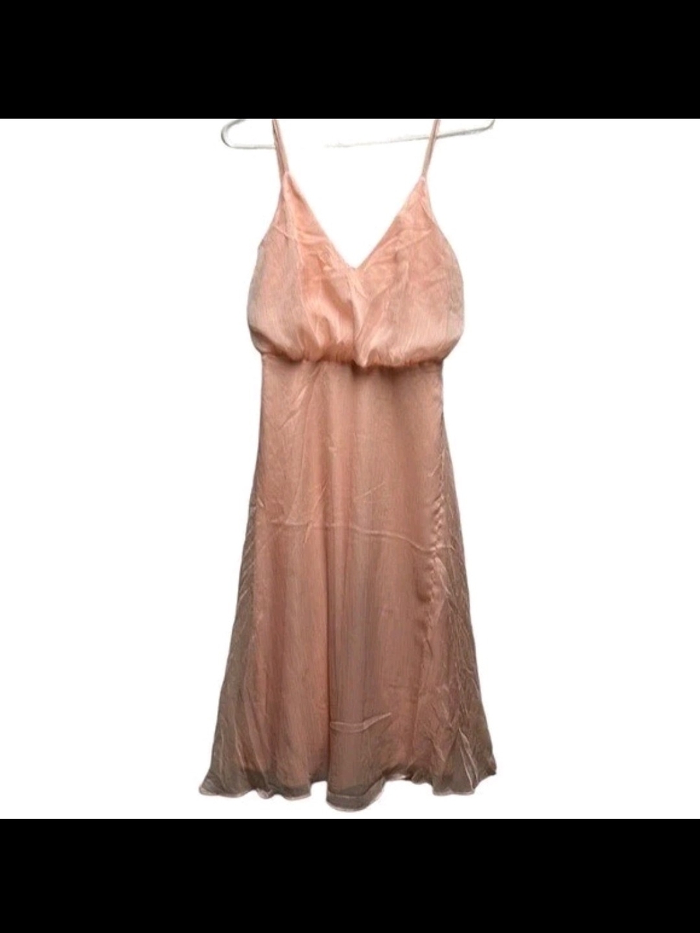 Lulu's Peachy Pink Satin Slip Dress with Spaghetti Straps